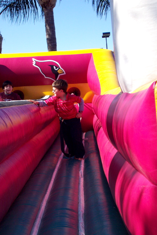 Nathan on the Bungee Run