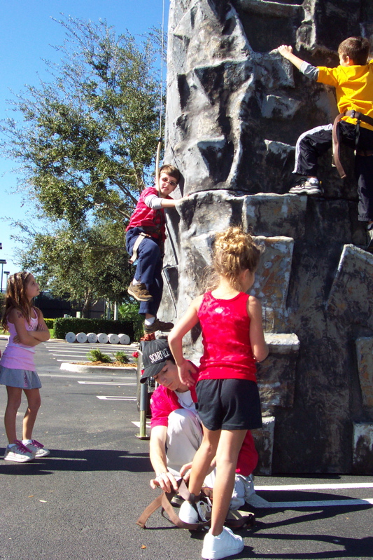 Further up the Rock Climb