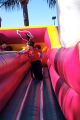 Nathan on the Bungee Run