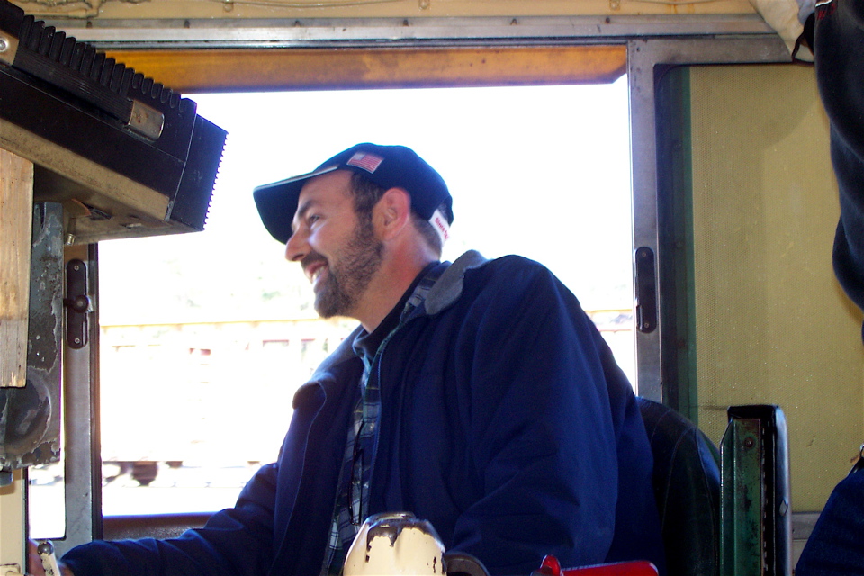 Daddy Drives a Locomotive at Portola Railroad Museum - 3